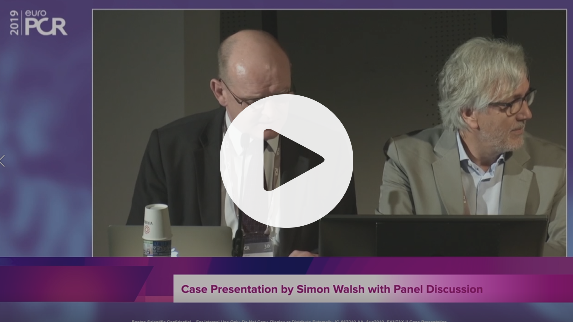 SYNTAX II Case Presentation By Simon Walsh, VIdeo