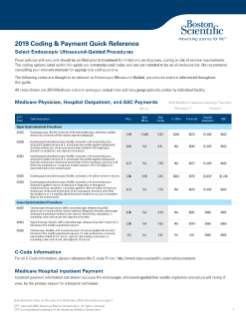 2019 EUS Coding and Payment Quick Reference