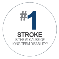 Stroke is the number 1 cause of long-term disability.