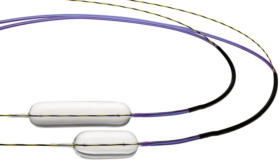 O Cateter de Dilatação por Balão CRE RX Biliar é compatível com fio curto para proporcionar desempenho consistente para endoscopia por balão, para ajudar a permitir o controle, a visualização e a colocação ideais.
