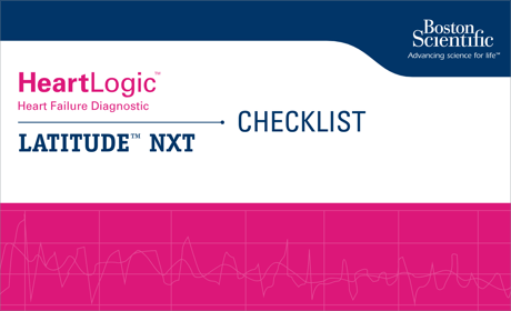 Image of the HeartLogic and LATITUDE NXT CAM Checklist