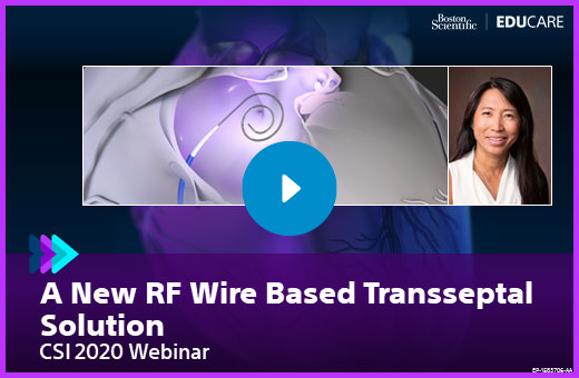 A New RF Wire Based Transseptal Solution