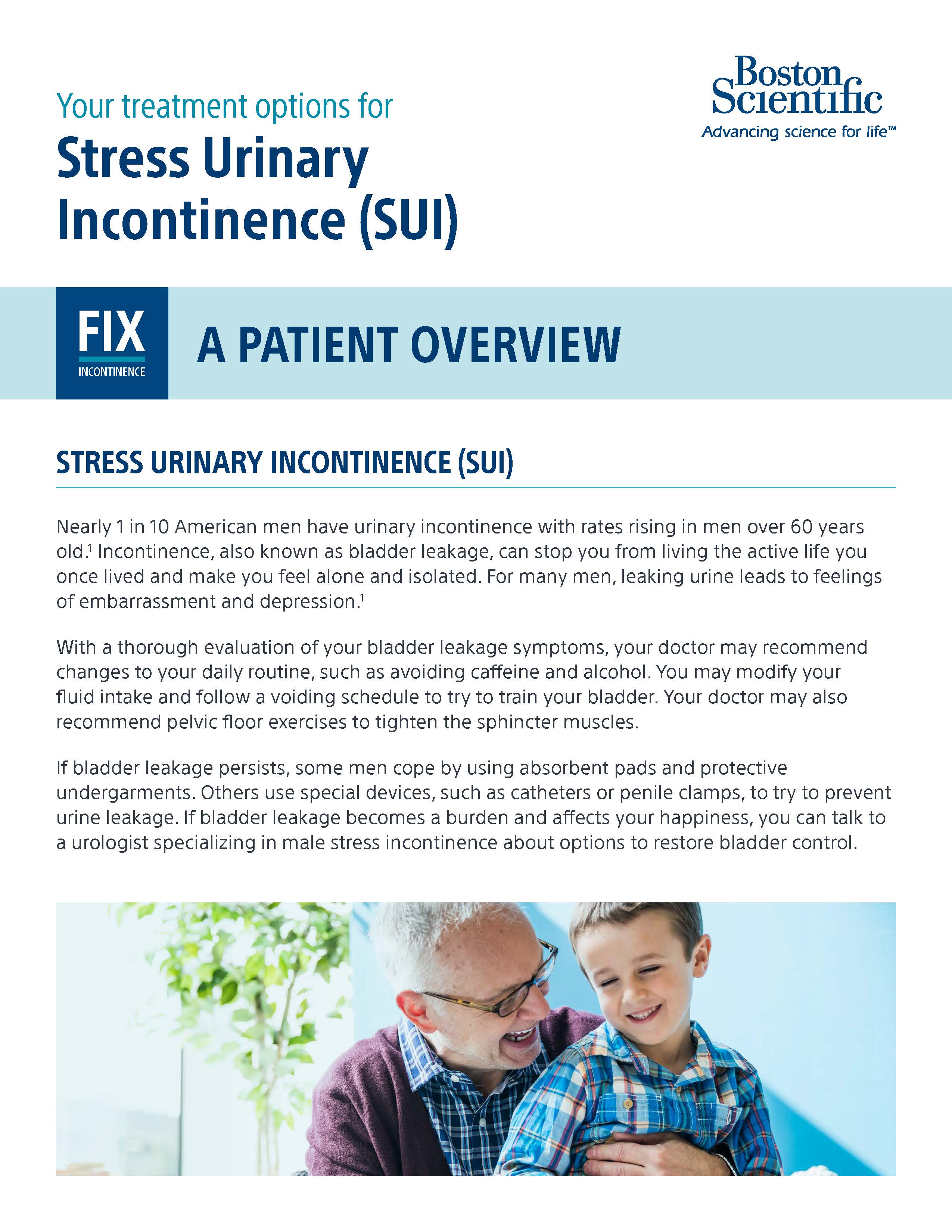 Treatment Options for SUI – Patient Education Brochure