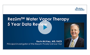 Dr. McVary presents 5-year data in this webinar