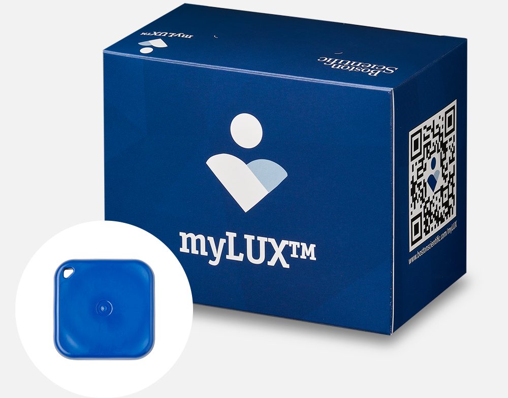 caja e imán del producto myLUX