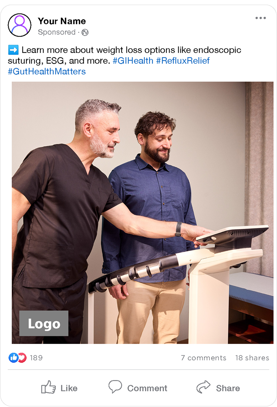 Sample social media post example.