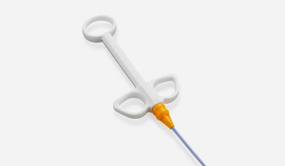 White handle with yellow