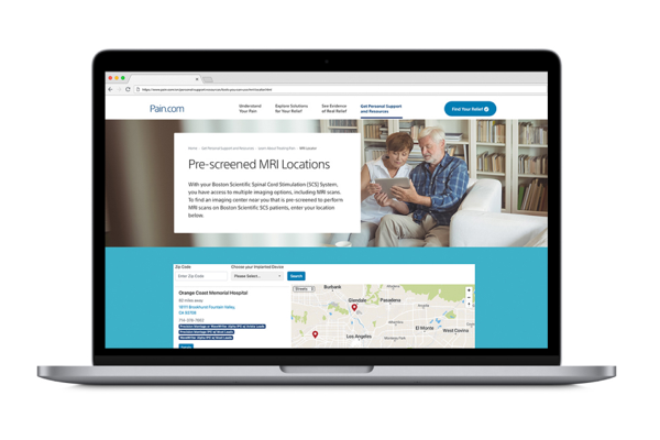 MRI Finder on laptop computer view of Cognita Practice Optimization solution.