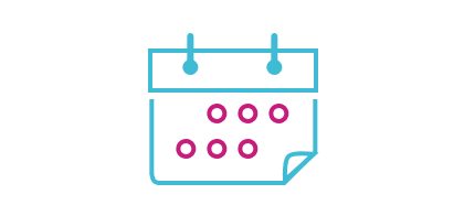 Infographic of a calendar 