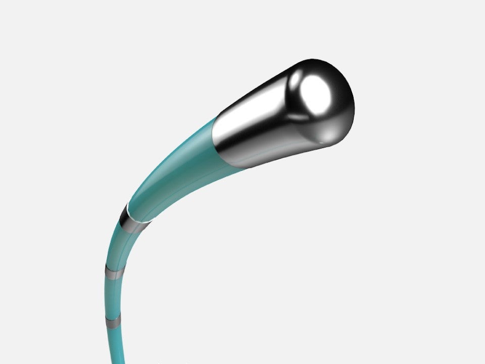 Atraumatic distal electrode tip of the EPstar 2F Electrophysiology Catheter.