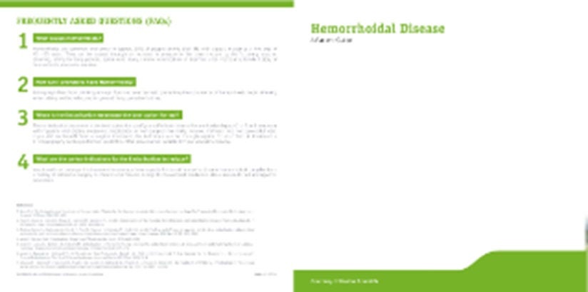 Haemorrhoid patient leaflet