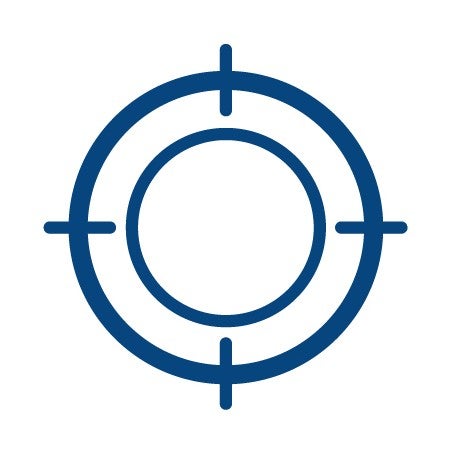 Circle target icon.