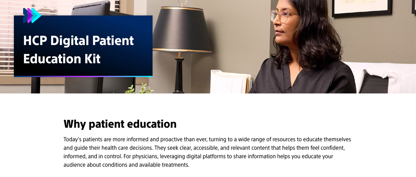 HCP Digital Patient Education Kit