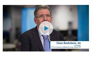 Still from video. Hear physicians' perspectives on median lobe treatment with Rezūm.