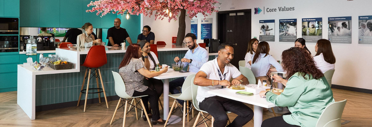 employee working on laptop