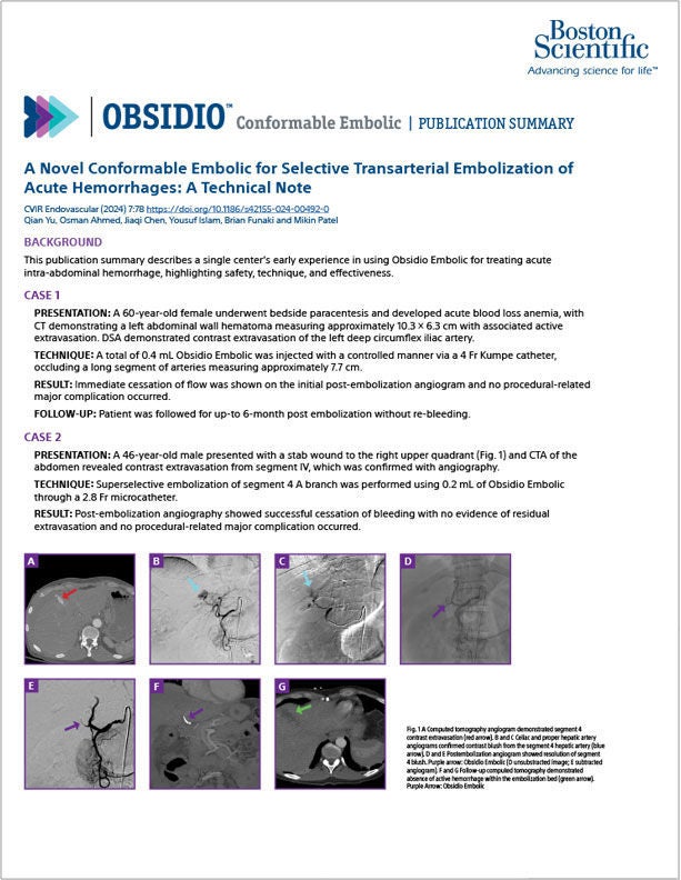  Obsidio  Embolic UChicago publication summary