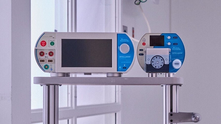 The INTELLAGEN Cardiac Ablation System on a cart.