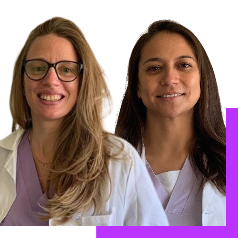 Dr. Elisabeth Cruces ​and Dr. Alix Mantilla
