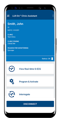LUX-Dx II+ ICM Clinic Assistant App.