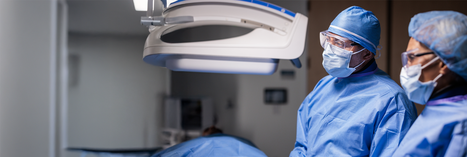 group of doctors wearing lab coat and protective mask
