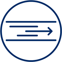 Minimalist fast forward arrow line icon
