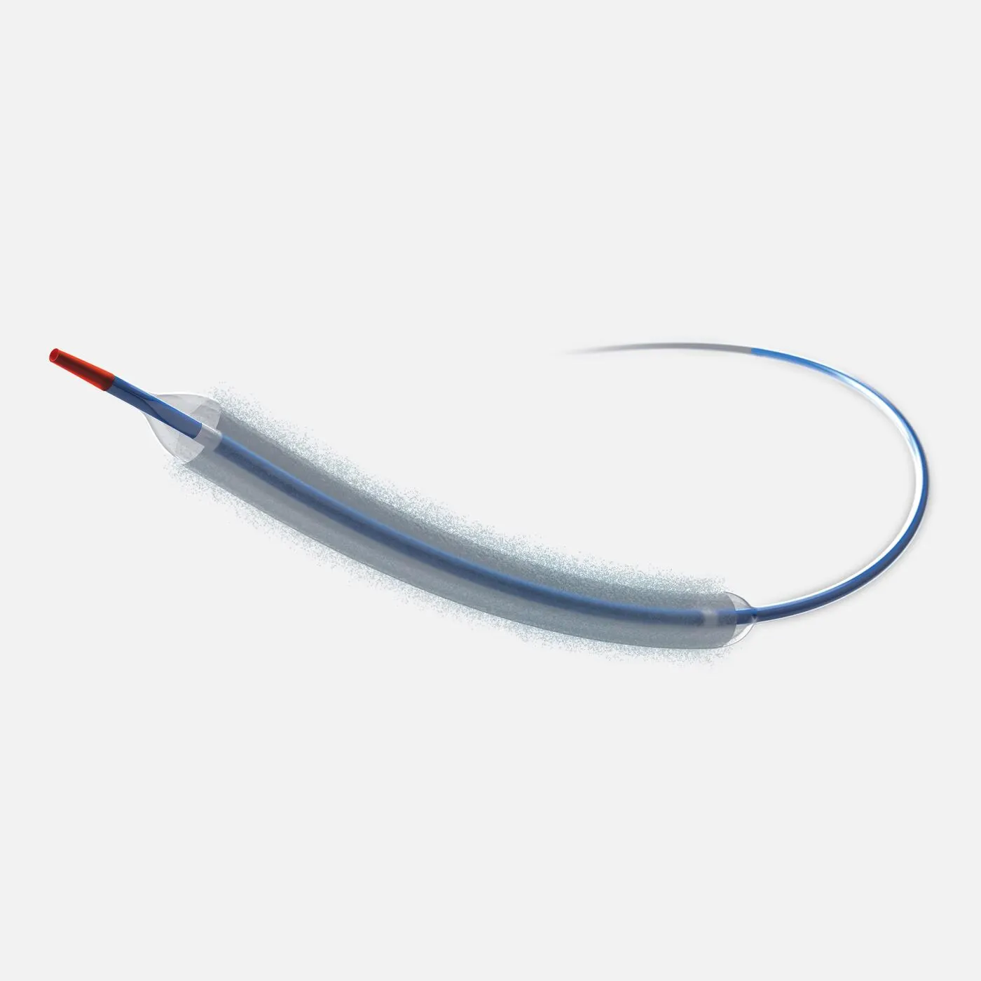 Image artwork of AGENT drug-coated balloon demonstrating reliable and efficient drug transfer for vessel treatment.