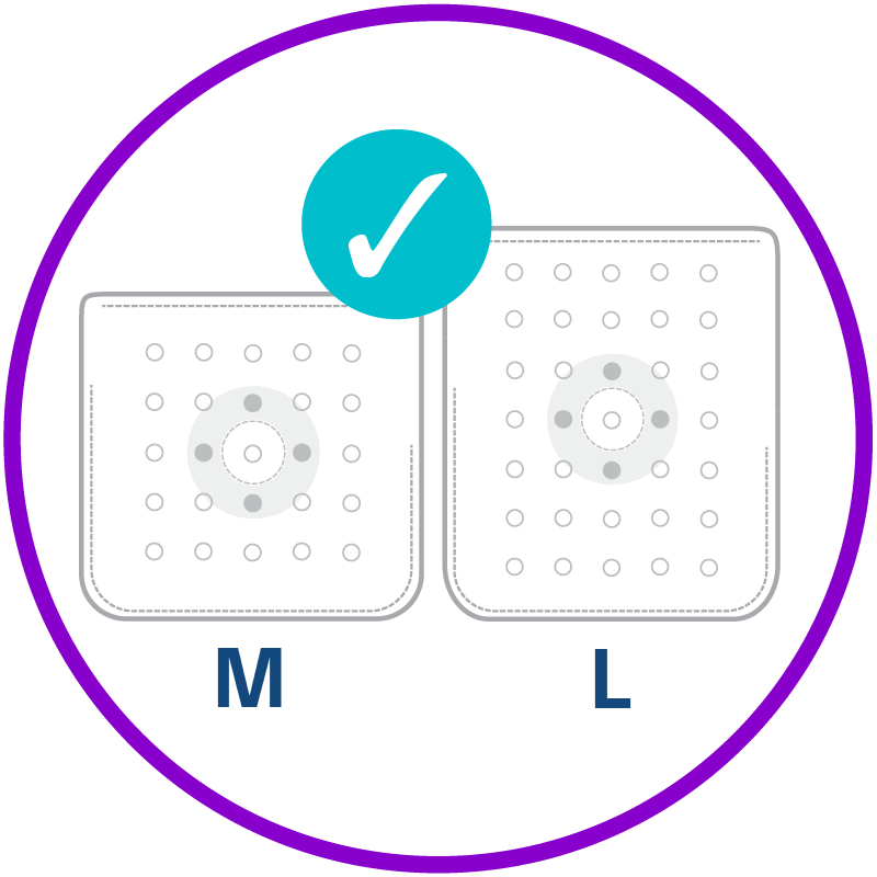 Two BioEnvelope pouches shown side by side in different sizes. 