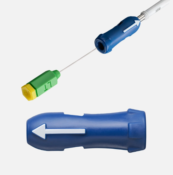 Helix Locking Tool for securing the extendable helix during Conduction System Pacing lead placement.