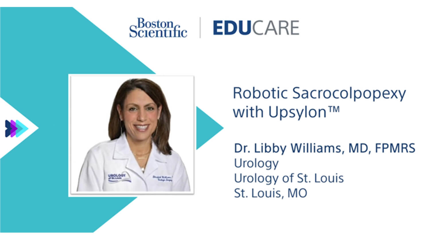 Robotic Sacrocolpopexy with Upsylon™ video thumbnail.