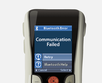Freelink remote control communication error message.