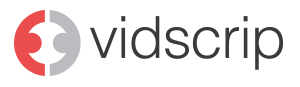 VidScrip logo.