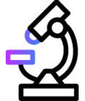 Icon showing illustration of microscope.