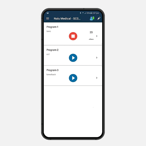 Nalu patient remote controller.