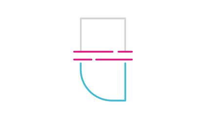 Infographic of HeartLogic's Thoracic Impedance Sensor; a line graphic that show a tube with fluid that is measurable