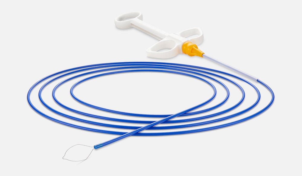 Coiled snare with handle and shield shape snare