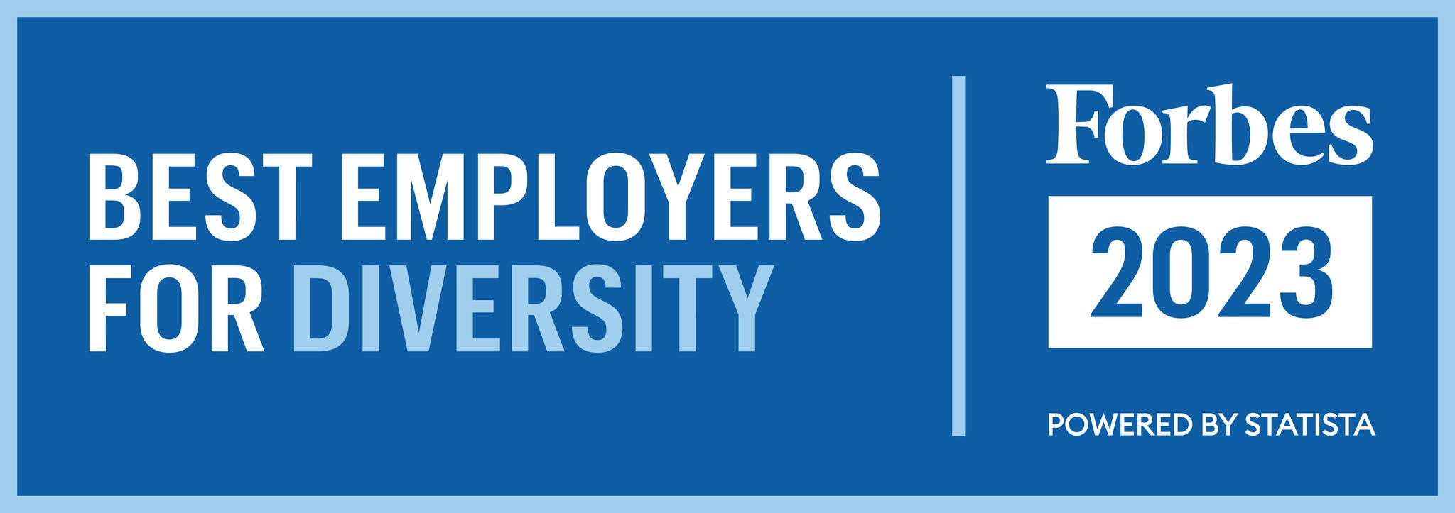 2023 Forbes Best Employers for Diversity badge.