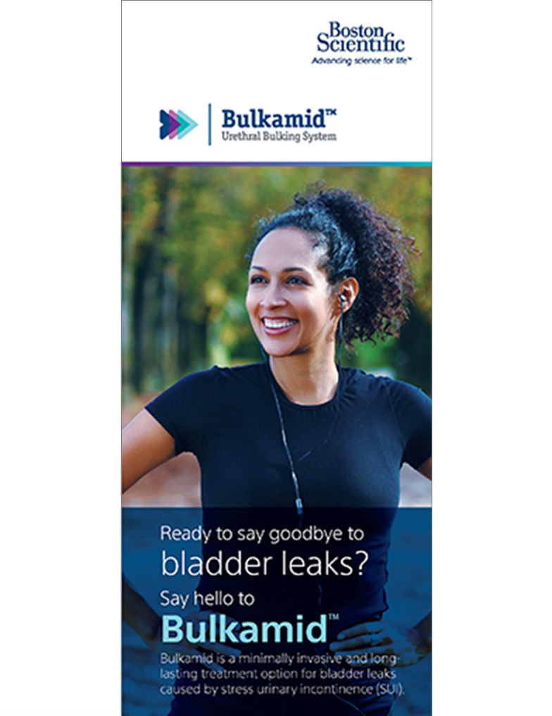 Bulkamid™ Urethral Bulking System patient brochure.