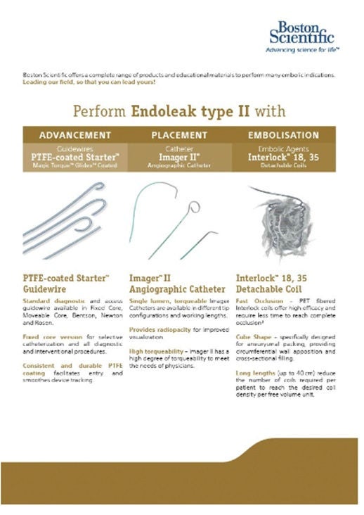 Endoleak type II: sell sheet 