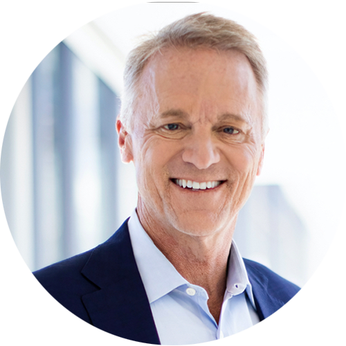 Mike Mahoney Boston Scientific Chairman and CEO smiling into camera.