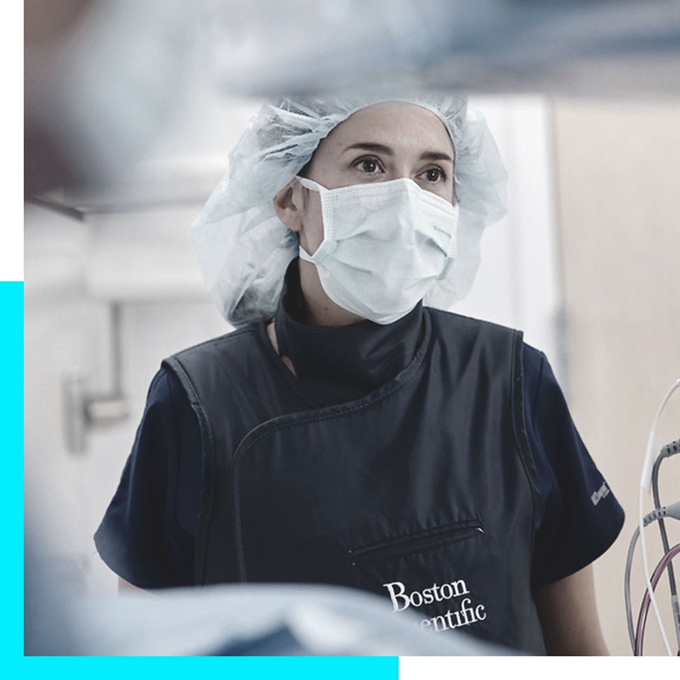 Mike Mahoney Boston Scientific Chairman and CEO smiling from a stage.