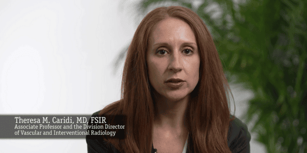 Video screengrab of Theresa Caridi, MD, FSIR, Icahn School of Medicine at Mount Sinai.