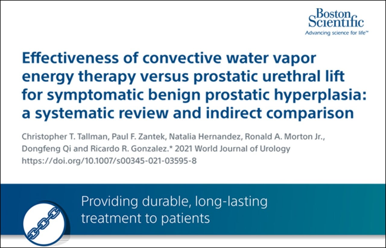 Tallman Rezum UroLift comparison infographic.