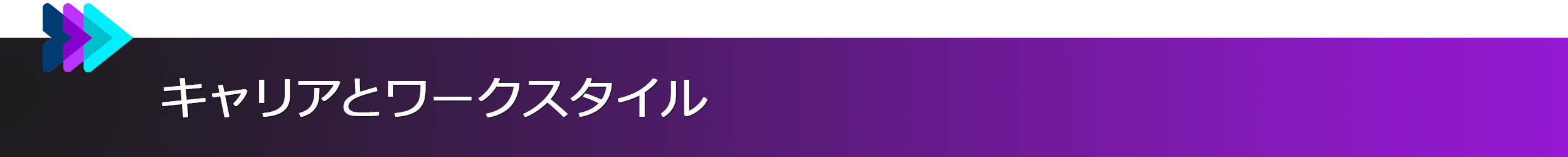 キャリアとワークスタイル