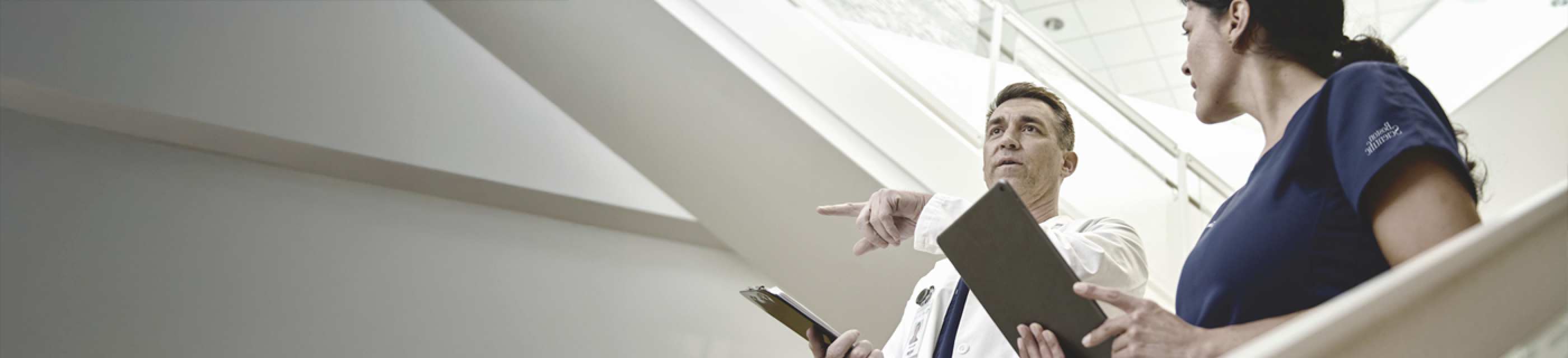 Healthcare providers in consultation.