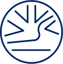 Abstract path circular icon