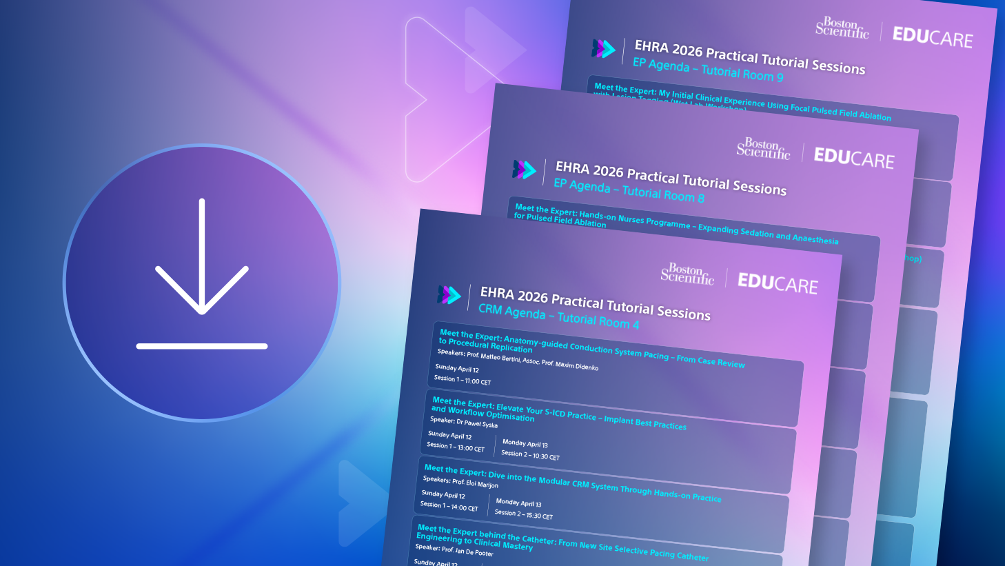 Meet-the-Experts and Hands-On sessions at EHRA 2026