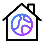 Icon showing illustration of a  cloud with down arrows coming out of it denoting lower amounts of carbon dioxide.