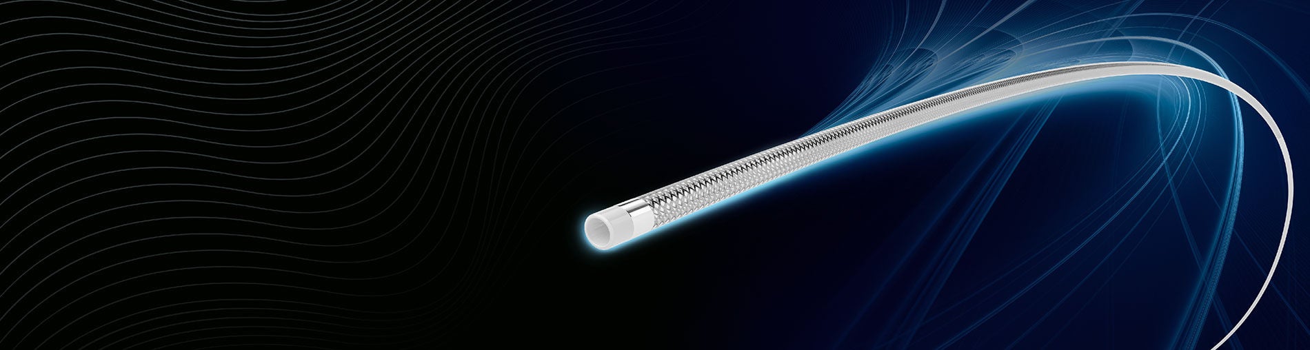  TruSelect 2.6 Microcatheter on blue background.