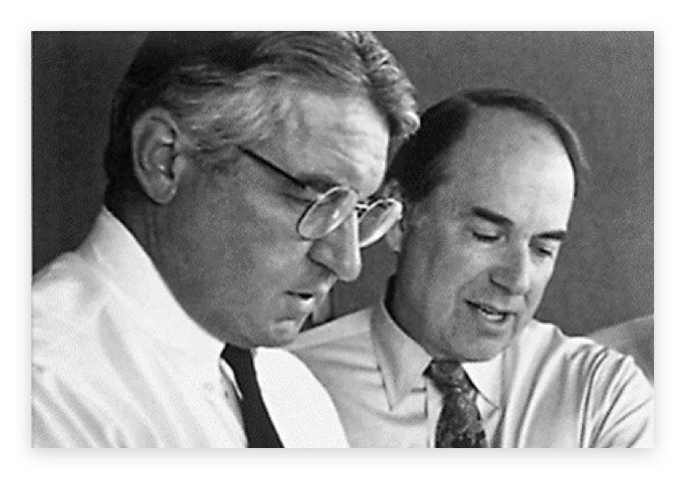 Pete Nicholas and John Abele