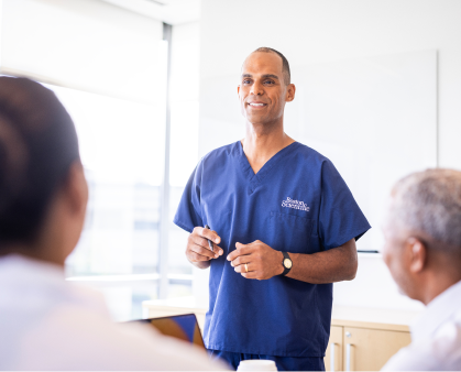 Rep meeting physicians